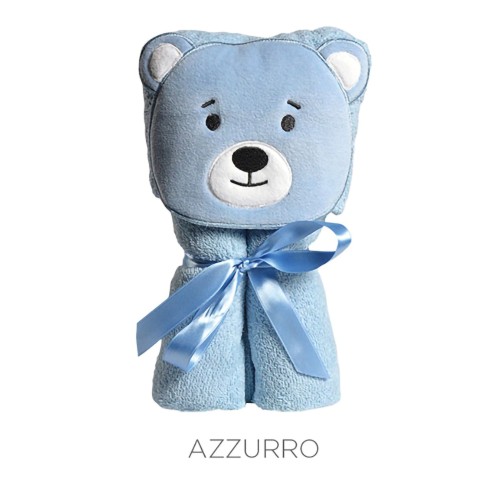 Asciugamano triangolo bimbo neonato con cappuccio 70x100 Vingi