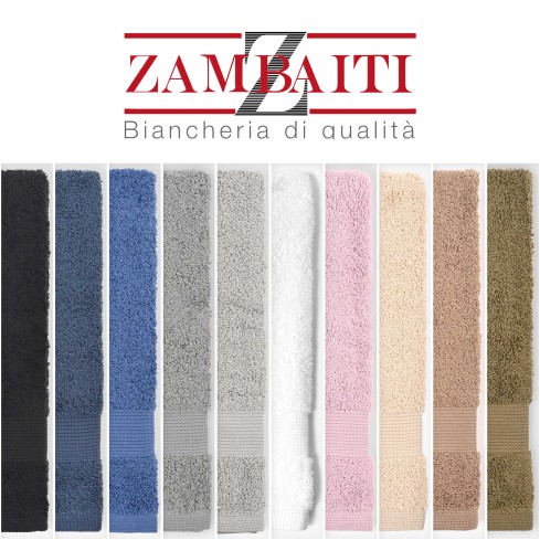Asciugamano Zambaiti Ospite 40x60 spugna 100% cotone 550 g/m²
