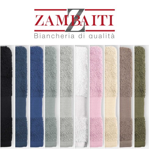 Asciugamano viso maxi Zambaiti 60x110 spugna 100% cotone 550 g/m²