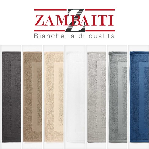 Tappetino scendidoccia Zambaiti spugna 100% cotone 50x70 1330 g/m²