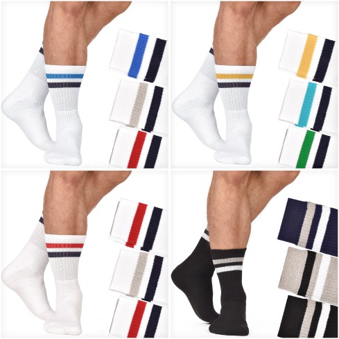 Calze Tennis Made in Italy Cotone Prisco 3 paia