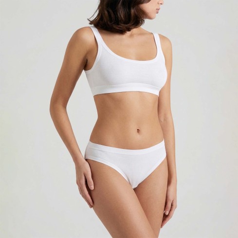 Slip donna vita bassa Cotonella GD497 in cotone bioelastico 3 pz