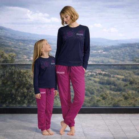 Pigiama donna/bimba primaverile cotone Kappa KWS26201 / Y