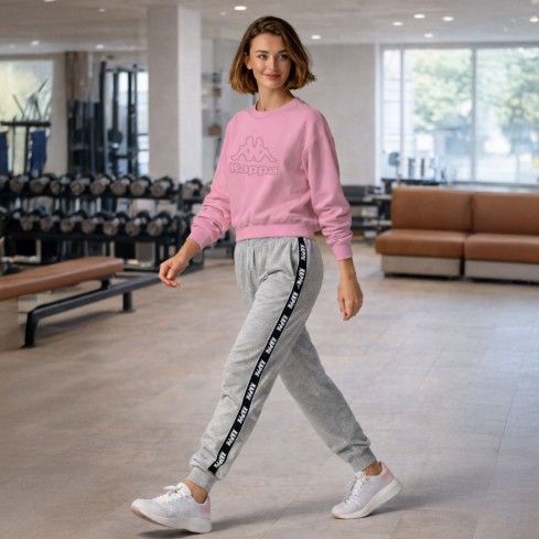 Pigiama donna stile tuta cotone leggero Kappa KMS26258