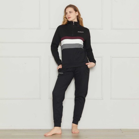 Tuta donna con zip felpata Kappa KWW25121