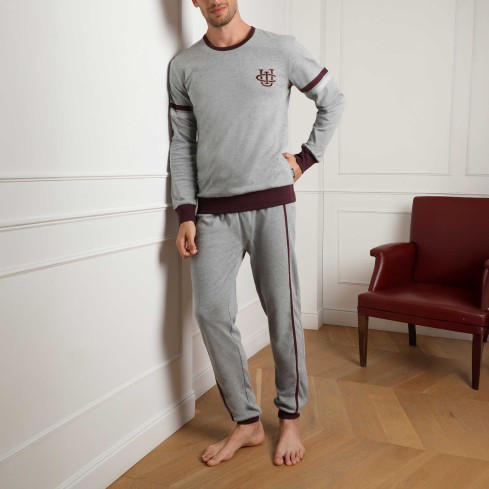 Pigiama uomo tinta unita in 100% cotone Lovable L0EAI