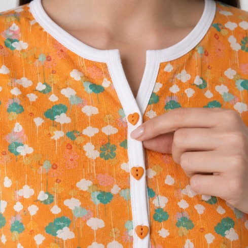 Pigiama donna corto scollo serafino cotone Lovable L0EQL