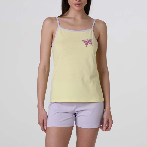 Pigiama donna estivo 100% cotone Lovable L0EQN