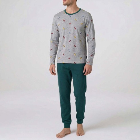 Pigiama uomo fantasia macchinine cotone Lovable L0EQS