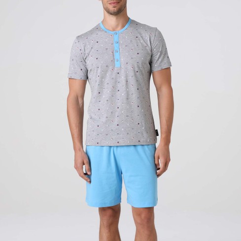 Pigiama uomo scollo serafino Lovable L0EQT