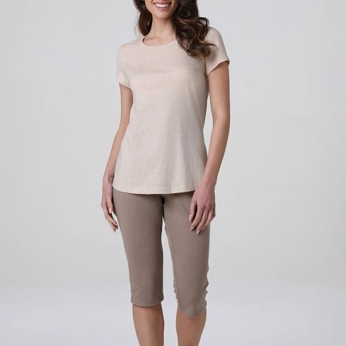 Pigiama donna pantalone capri in cotone Lovable L0ET9