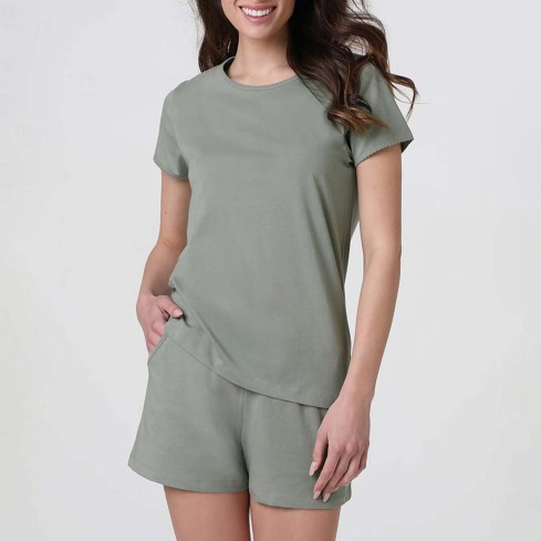 Pigiama donna corto 100% cotone Lovable L0ETE