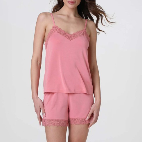 Pigiama donna estivo in modal e pizzo Lovable L0ETI