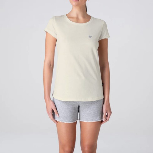 Pigiama donna corto in cotone Lovable L0F0R