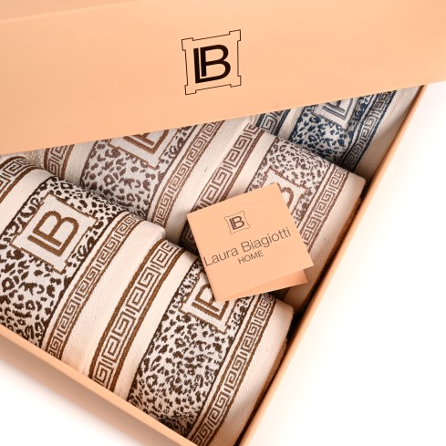 Set di asciugamani leopardato Laura Biagiotti Felis