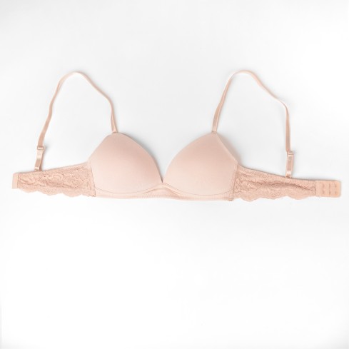 Reggiseno a triangolo Love and Bra Mia in cotone elasticizzato senza ferretto