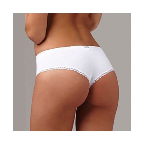 Slip brasiliana Lovelygirl 6651 in cotone elasticizzato 3 pezzi