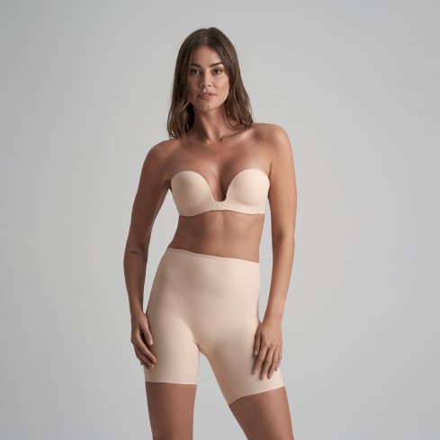 Pantaloncino modellante con scollo sul retro Bye bra low back mid waist short