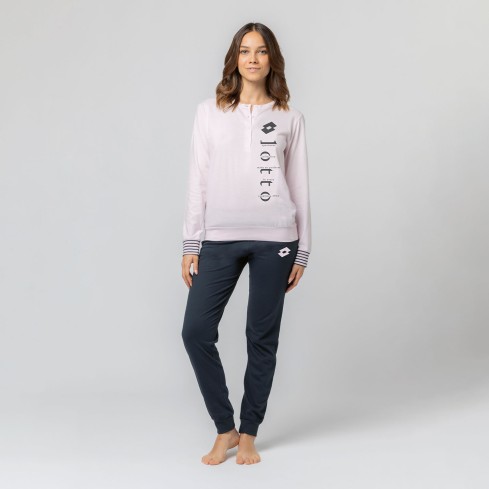 Pigiama donna primaverile 100% cotone Lotto LP5234