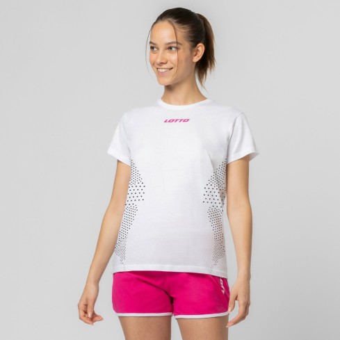 Pigiama donna sportivo corto in cotone Lotto LP5254