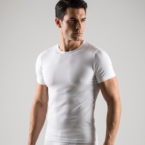 Maglia intima uomo microfibra girocollo Issimo mezza manica