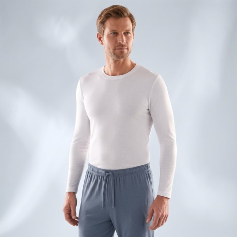 Maglia uomo girocollo manica lunga Liabel 02828333 100% caldo cotone