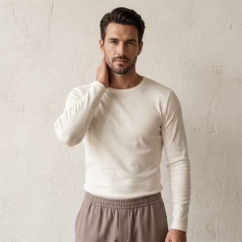 Maglia uomo Irge IRL3 cotone lana maniche lunghe 3 pezzi