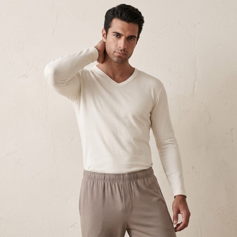 Maglia uomo lana Irge IRL5 manica lunga scollo a punta 3 pezzi