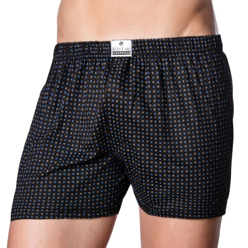 Boxer da uomo in maglina cotone Marc Luis 324 fantasia scuri taglia conformata
