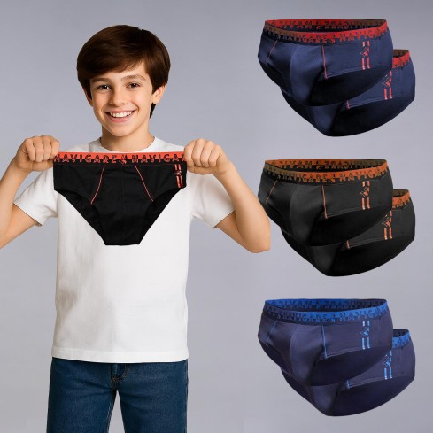 Slip ragazzo assortiti cotone Navigare 21439ZJ 6 pz