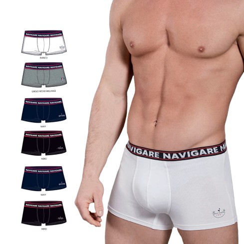 Boxer uomo Navigare 322 in cotone elasticizzato 6 pz