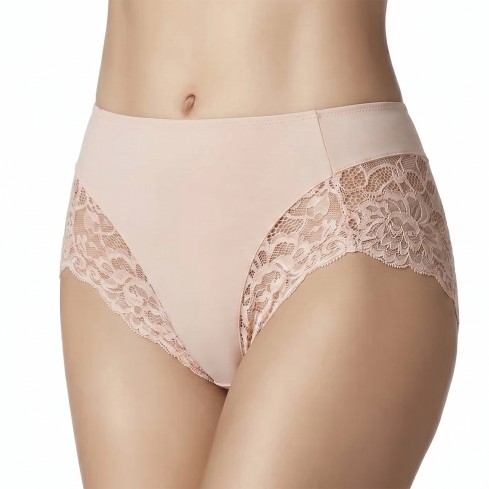 Slip alto con pizzo e tassello spugna di cotone Janira niki greta 