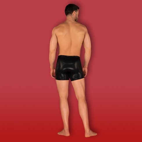 Boxer pantaloncino da bagno uomo effetto pitonato Obsessive Punta negra