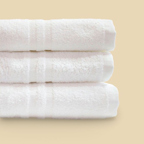 Asciugamani ospite Vingi Hotellerie 100% cotone bianco 3 pz