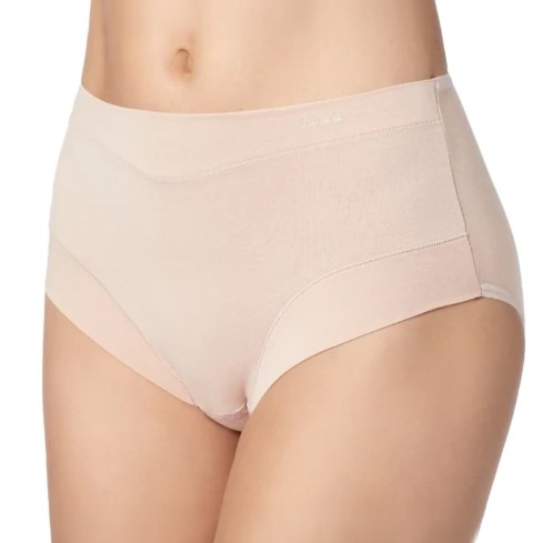 Slip vita alta in cotone con tassello in spugna Janira 1031637 - 2 paia
