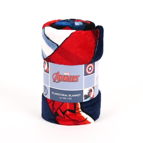 Plaid Avengers in caldo coral blanket stampa supereroi Marvel