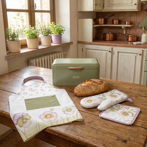 Set porta pane + presina + guanto Thun Bloom - 4 pezzi