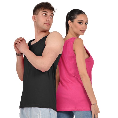 Canotta 100% cotone unisex intima o esternabile 103/E