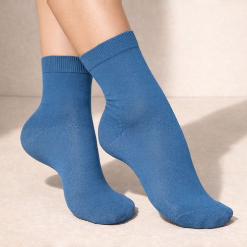 Calze donna corte lana merino assortite Prisco cool wool DC- 3 paia 