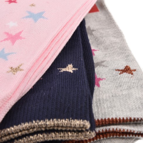 Calze bimba caldo cotone Prisco Jane D cuori 6 paia