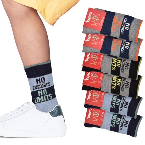 Calze bambino corte Prisco Tarzan D caldo cotone 6 paia