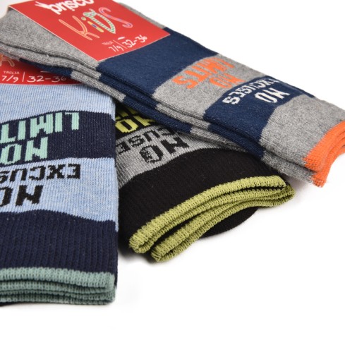 Calze bambino corte Prisco Tarzan D caldo cotone 6 paia