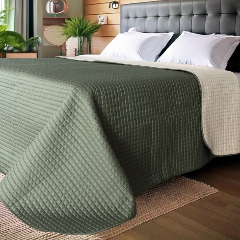 Trapuntino motivo quadretti puro cotone Raso 60 Zambaiti quilt