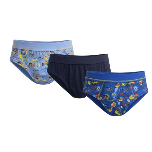 Slip bimbo assortiti in cotone Remare 701- 3 paia