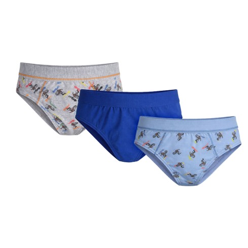 Slip bimbo assortiti in cotone Remare 702 - 3 paia