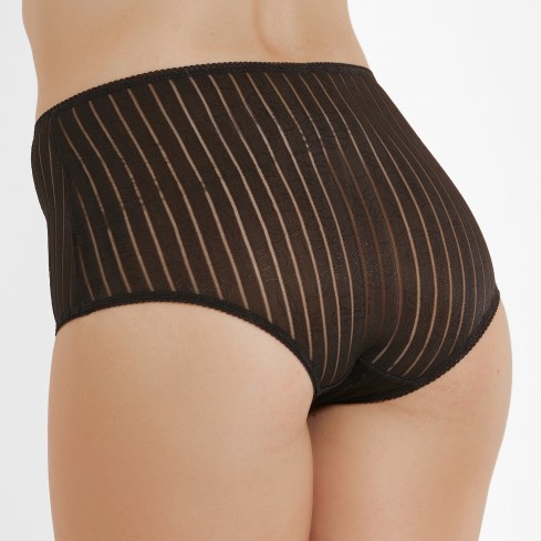 Culotte vita alta righe con pizzo Frames S906
