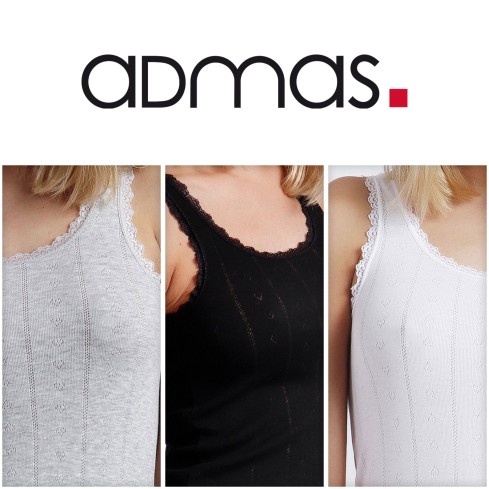 Canotta donna sottogiacca pizzo Admas 43481