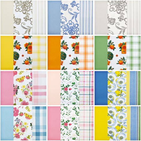 Strofinacci da cucina cotone Preziosa Calisè S06 3 pezzi