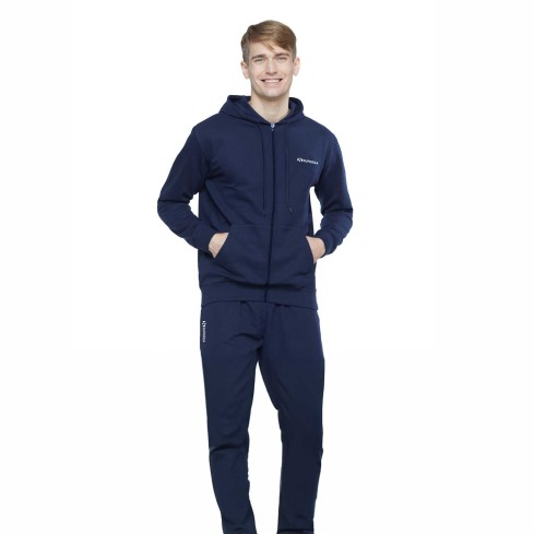 Tuta uomo con zip con cappuccio cotone felpato Superga SMW25695