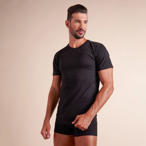 T shirt cotone uomo girocollo Snelly 3 pezzi 7013